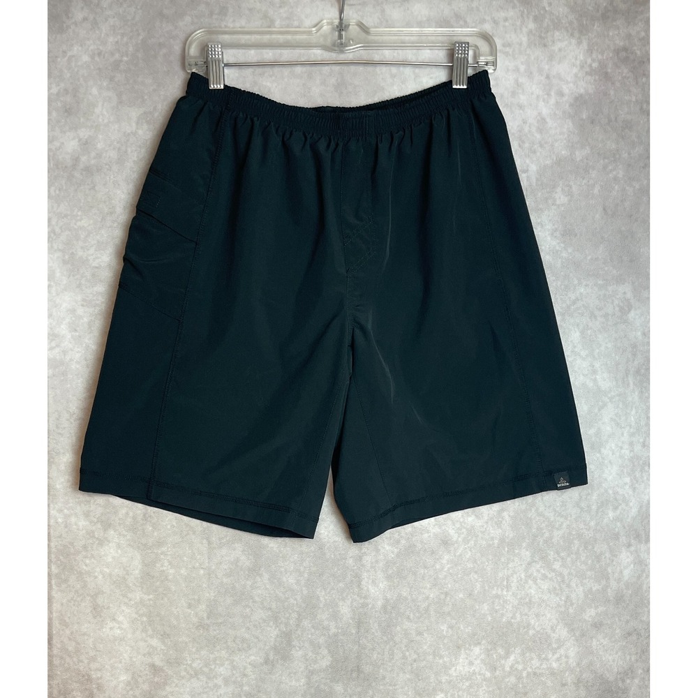 Prana Shorts Mens Medium Black Athletic Performance Running Yoga Gym Training